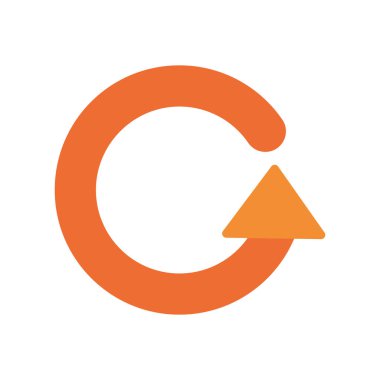 Oku sağa doğru tekrarla düz biçim vektör tasarımı