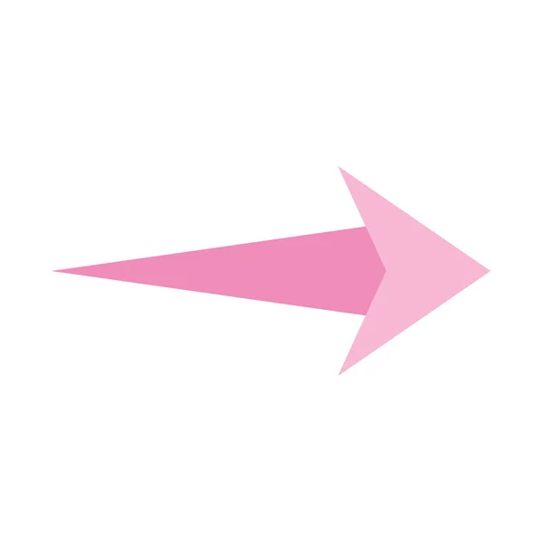 Flèche droite style plat icône vectoriel design — Image vectorielle
