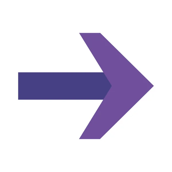 Sağ ok düz biçim ikon vektör tasarımı — Stok Vektör