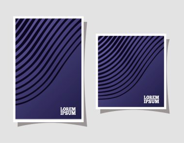 koyu mavi ve çizgili arkaplan çerçeve tasarımı