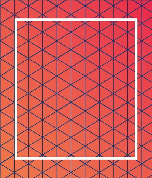 Oranje verloop en patroon achtergrond met frame vector ontwerp — Stockvector