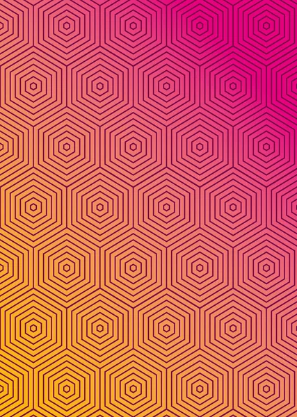 ピンクとオレンジのグラデーションとパターンの背景ベクトルデザイン — ストックベクタ