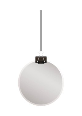 Clip vektör tasarımı ile izole edilmiş model etiketi