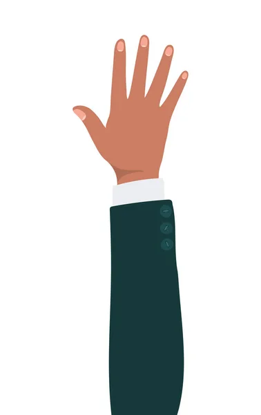 Geïsoleerde hand omhoog vector ontwerp — Stockvector