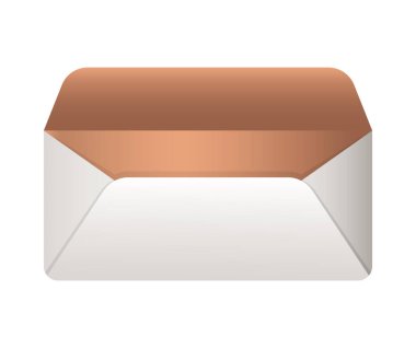 İzole edilmiş model zarf vektör tasarımı