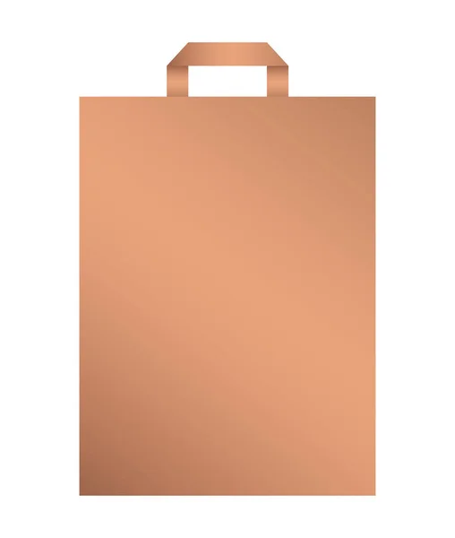 Diseño aislado mockup bolsa de papel vector — Vector de stock