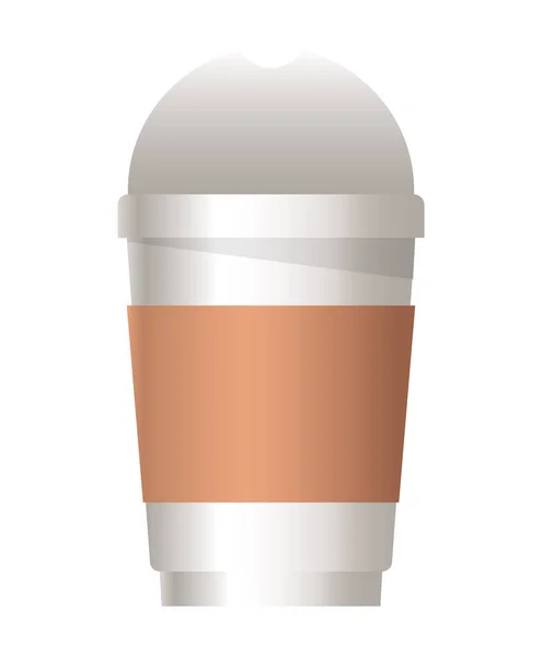 隔離されたモックアップコーヒーマグカップベクトルデザイン — ストックベクタ