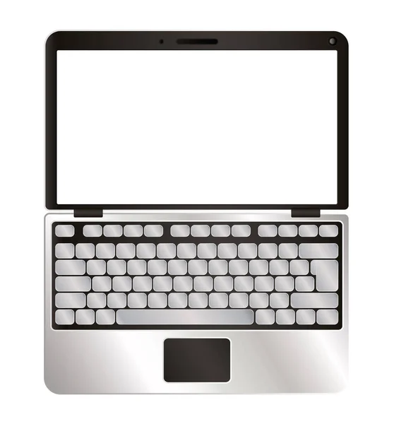 Geïsoleerde digitale laptop vector ontwerp — Stockvector