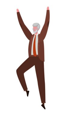 Son sınıf çizgi film sıçrama vektör tasarımı