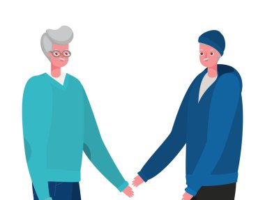 Üst düzey adamlar vektör tasarımı.