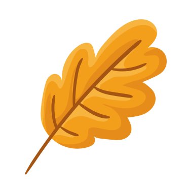 İzole edilmiş sonbahar yaprağı vektör tasarımı