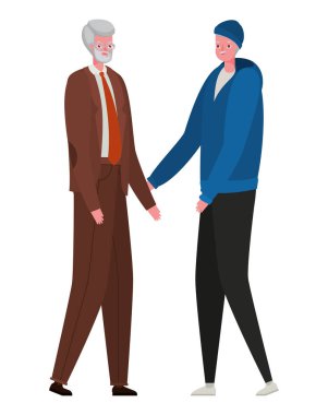 Üst düzey adamlar vektör tasarımı.