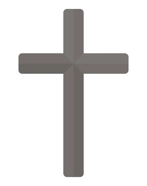 Conception vectorielle de symbole croix chrétienne et catholique — Image vectorielle