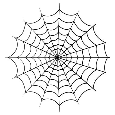 İzole edilmiş cadılar bayramı örümcek ağı vektör tasarımı