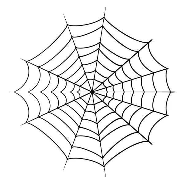 İzole edilmiş cadılar bayramı örümcek ağı vektör tasarımı — Stok Vektör