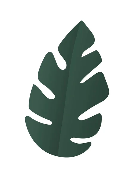 Isolerad grön bladvektor design — Stock vektor