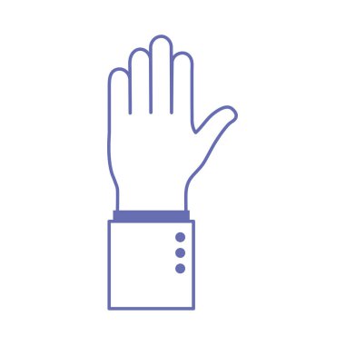 b el işareti dili çizgisi ve biçim ikonu vektör tasarımı