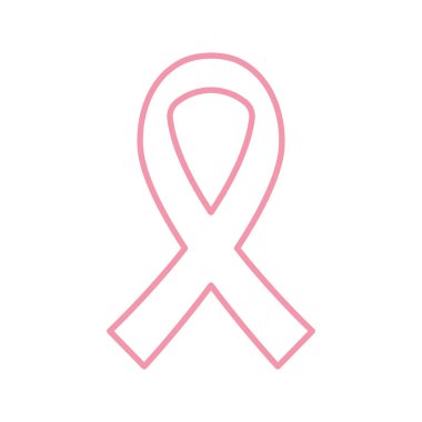 Göğüs kanseri kurdele çizgisi biçim vektör tasarımı