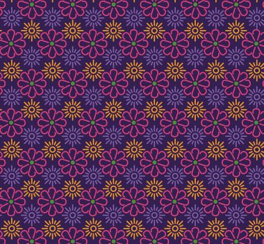 Meksika çiçek desenli arka plan tasarımı