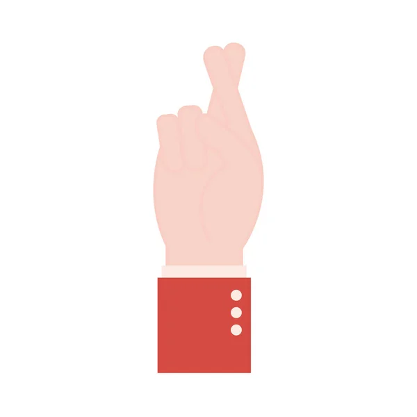 R hand teckenspråk platt stil ikon vektor design — Stock vektor