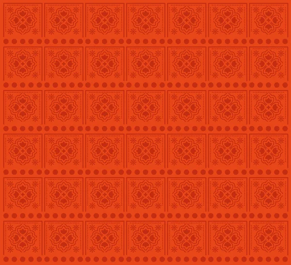 Мексиканский цветочный узор и дизайн красного фона — стоковый вектор