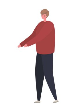 Avatar Adam karikatür vektör tasarımı