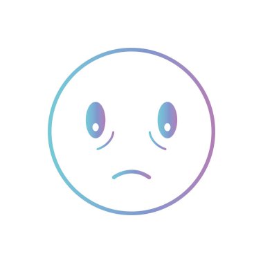 Uykusuzluk gradyan biçim ikon vektör tasarımlı emoji