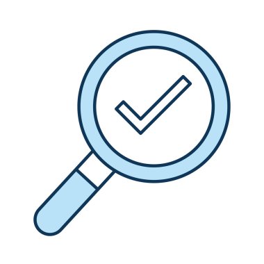 lupe satırındaki işareti işaretle ve biçim ikonu vektör tasarımını doldur