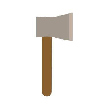 bahçe baltası düz simge vektör tasarımı