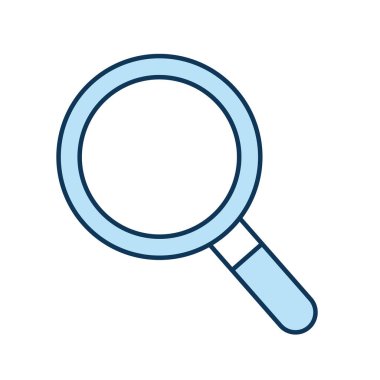 lupe çizgisi ve biçim ikonu vektör tasarımı