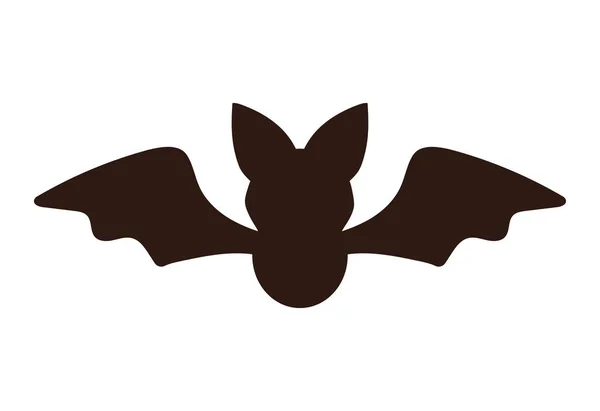 Halloween bat silueta vektor design — Stockový vektor