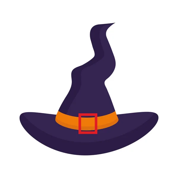 Halloween witch hat vector design — Stock Vector