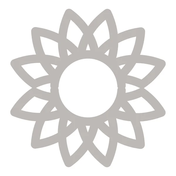 银葵花形装饰品矢量设计 — 图库矢量图片