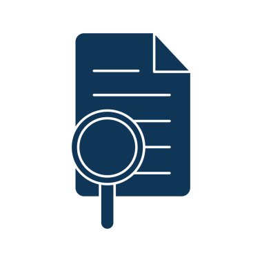 Belge siluet biçim vektör tasarımı ile lupe