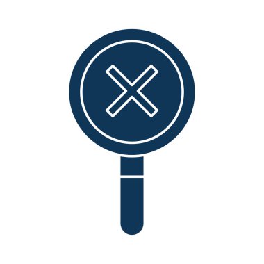 Kredi kartı siluet biçim vektör tasarımı lupe