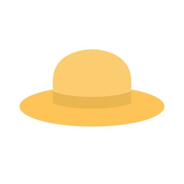 şapka düz biçim ikon vektör tasarımı