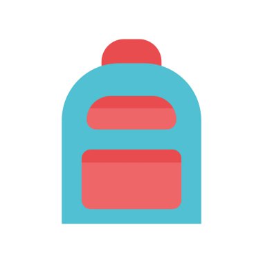 çanta düz biçim ikon vektör tasarımı