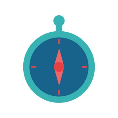 pusula düz biçim vektör tasarımı