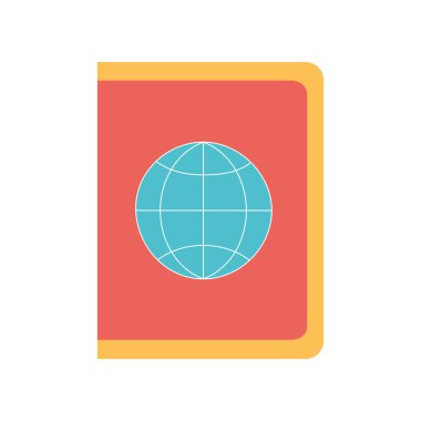 Pasaport yassı biçim vektör tasarımı