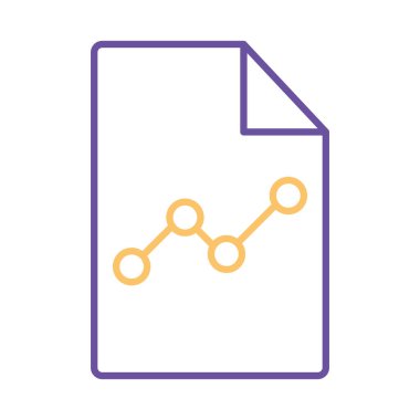 Belge satırı biçim vektör tasarımında çizgi çizelgesi