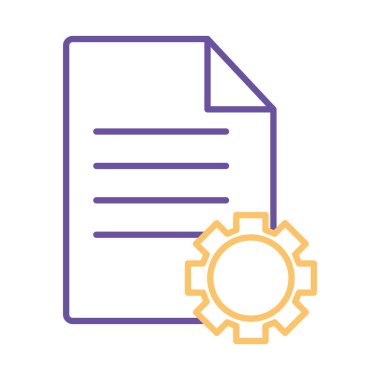 Dişli satırı biçim vektör tasarımına sahip belge