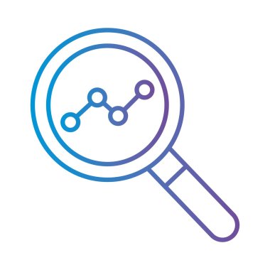 çizgi gradyan biçim simgesi vektör tasarımı