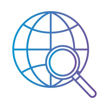 Lüpe gradyan biçim vektör tasarımına sahip küresel küre