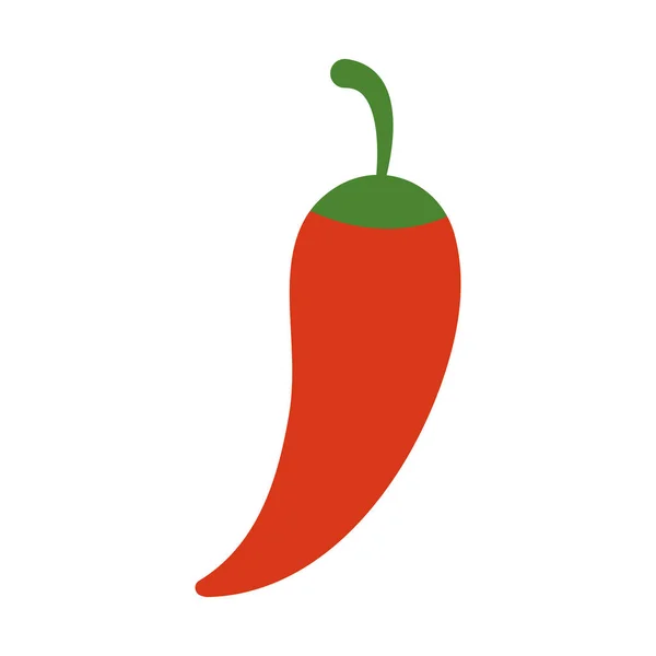 Chili plantaardige platte stijl icoon vector ontwerp — Stockvector