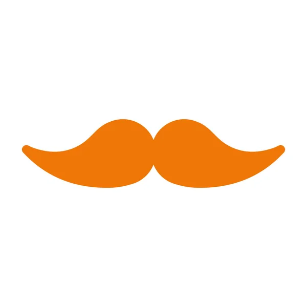 Diseño de vectores de icono de estilo plano bigote — Vector de stock