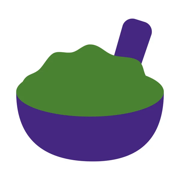 Mexican guacamole bowl flat style icon vector design — стоковий вектор