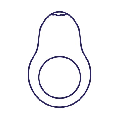 avokado çizgisi biçim vektör tasarımı