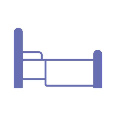 ev yatak satırı ve biçim simgesi vektör tasarımı