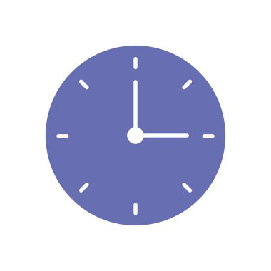 saat çizgisi ve biçim ikonu vektör tasarımı