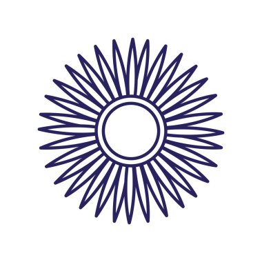 çiçek çizgisi biçim vektör tasarımı